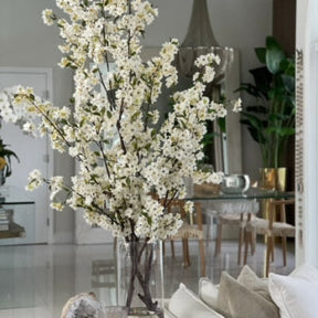 Cherry blossoms in a 16-inch glass cylinder