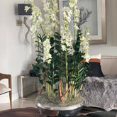 Avenue planter with Dendrobium orchids